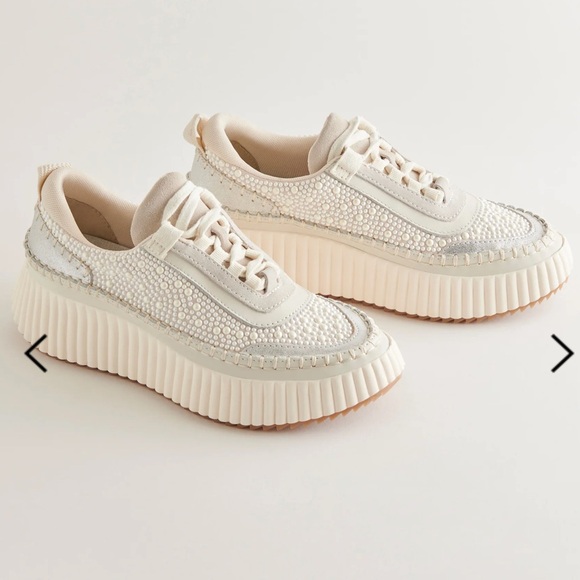 Dolce Vita Shoes - Dolce Vita Dolen Pearl Sneakers: color Vanilla Pearls size 8 (IVORY NOT WHITE)